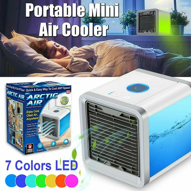 Portable Mini Air Conditioner Cool Cooling Bedroom Cooler USB Fan Desktop US